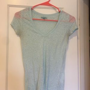 american eagle baby blue t-shirt